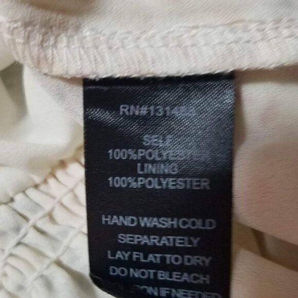 Fate Yellow Gray Pink Floral Boho Peasant Top size Small - Picture 10 of 12